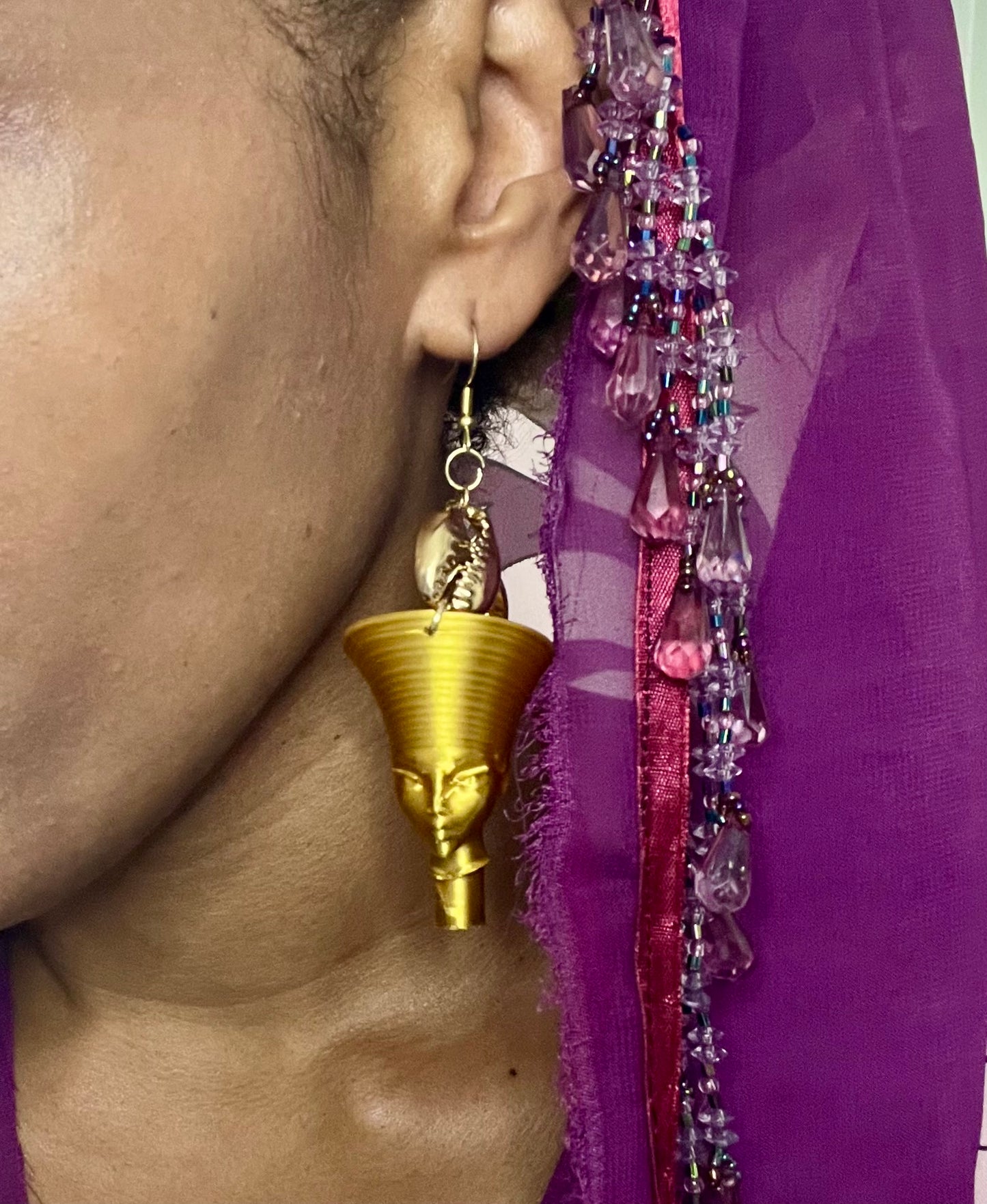 Golden Nubian Oasis Earrings