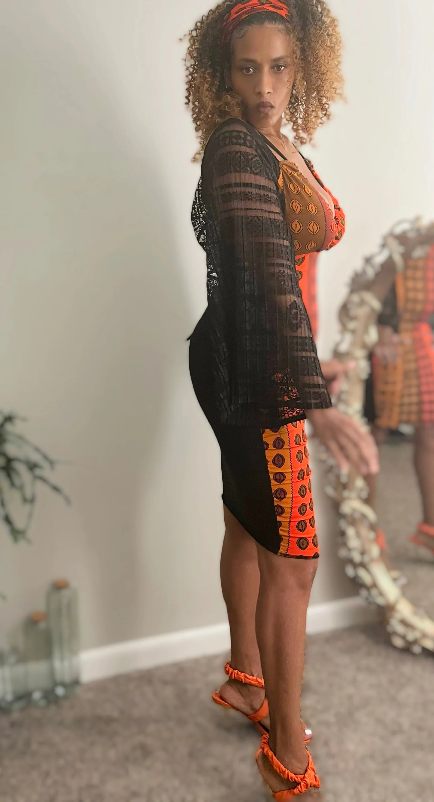 Cowrie Goddess Pencil Dress