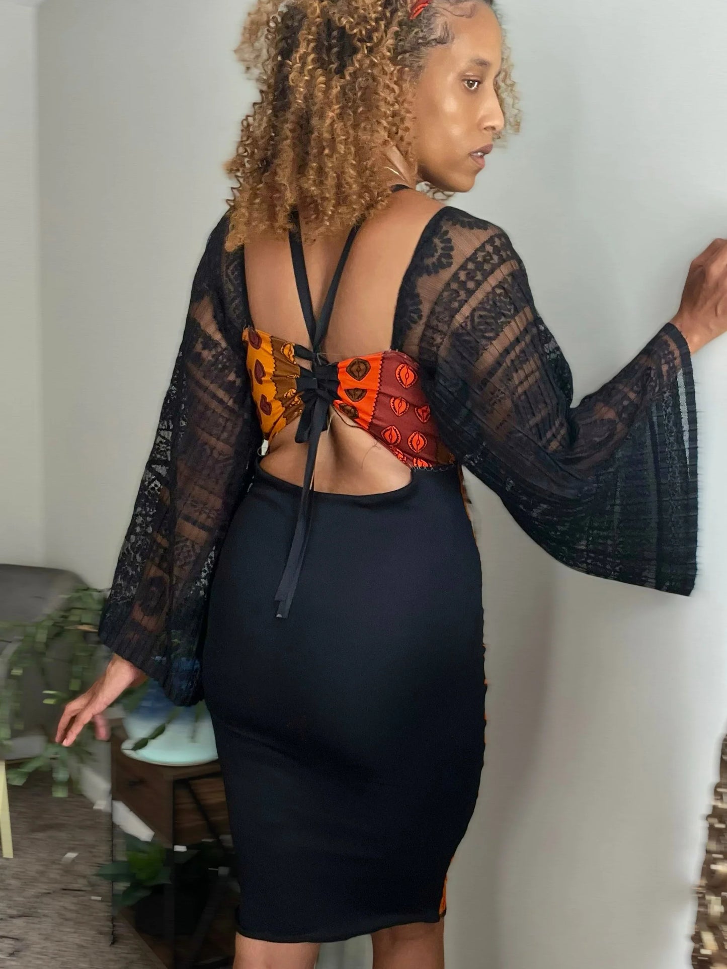 Cowrie Goddess Pencil Dress