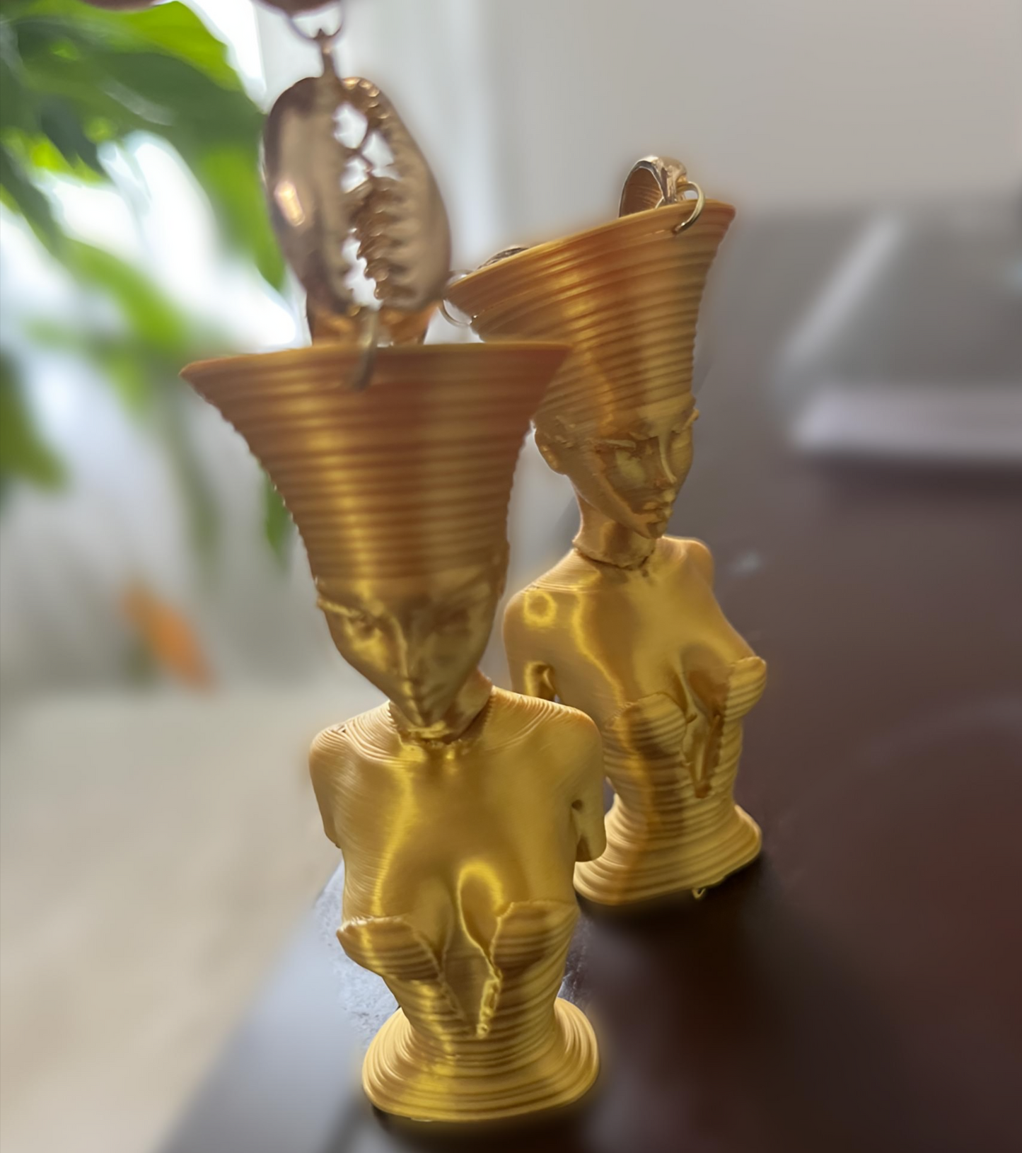 Golden Nubian Oasis Earrings