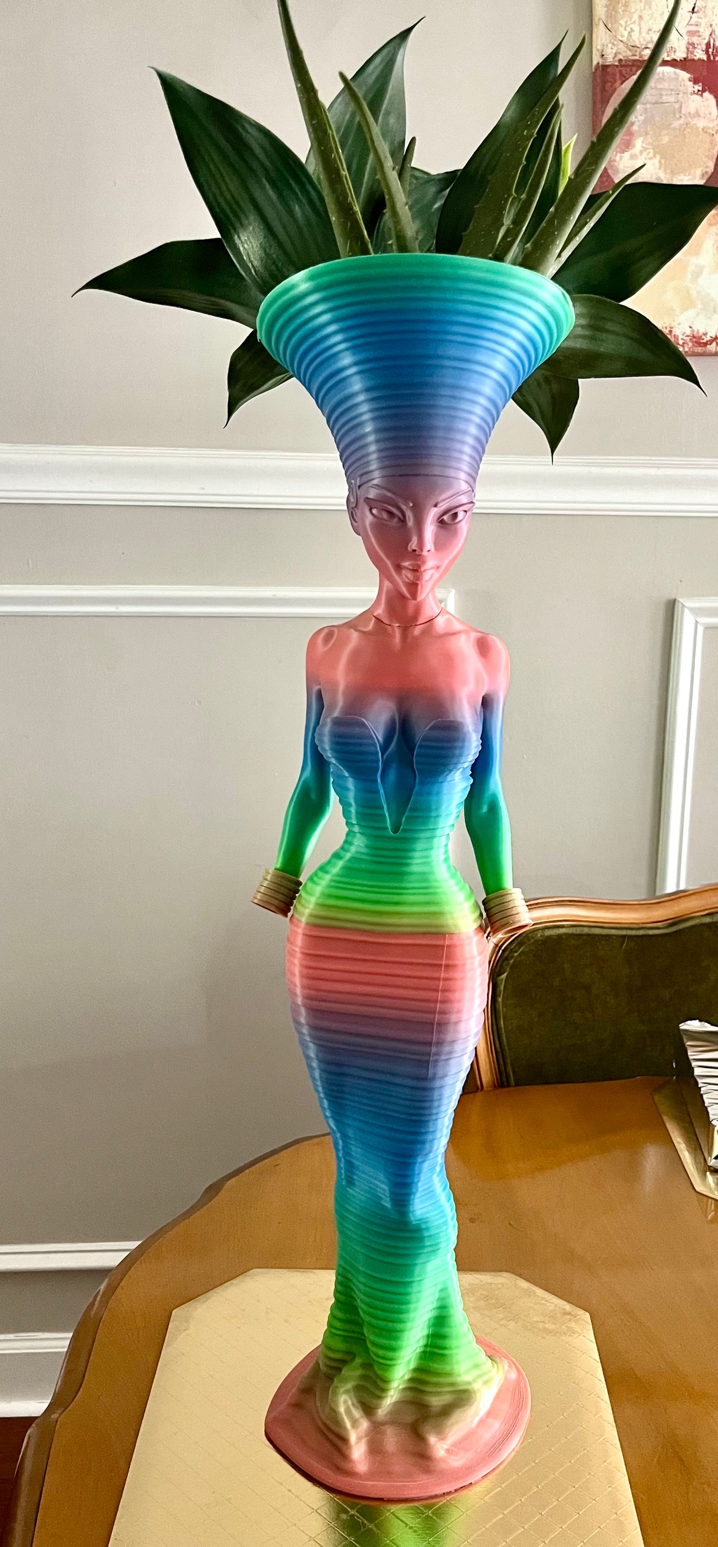 Nubian Oasis - Medium Metalic Multi Blue