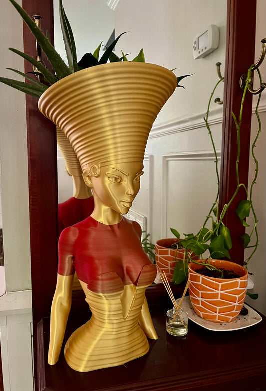 Nubian Oasis - Large Half Body Red Gold