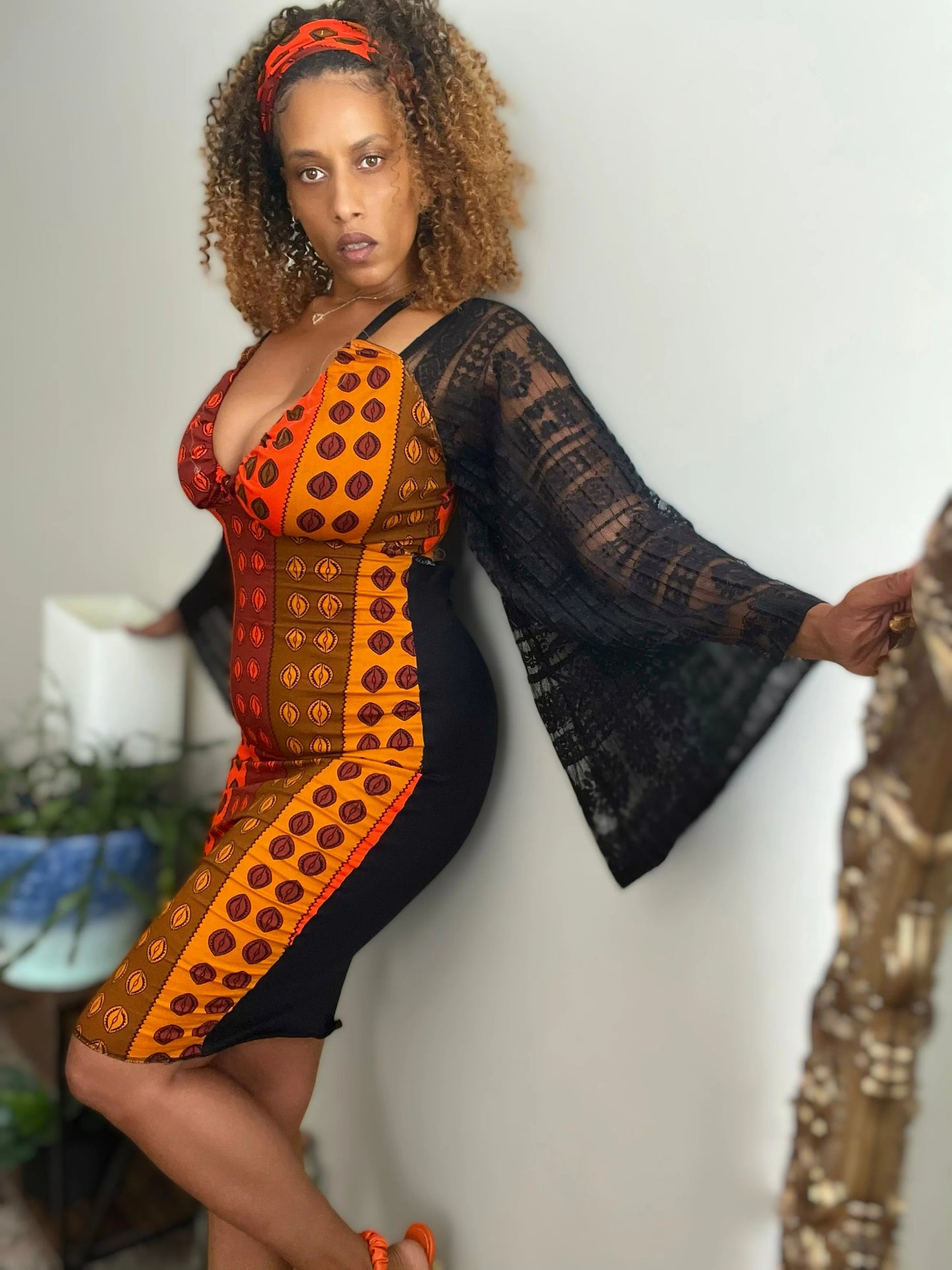 Cowrie Goddess Pencil Dress