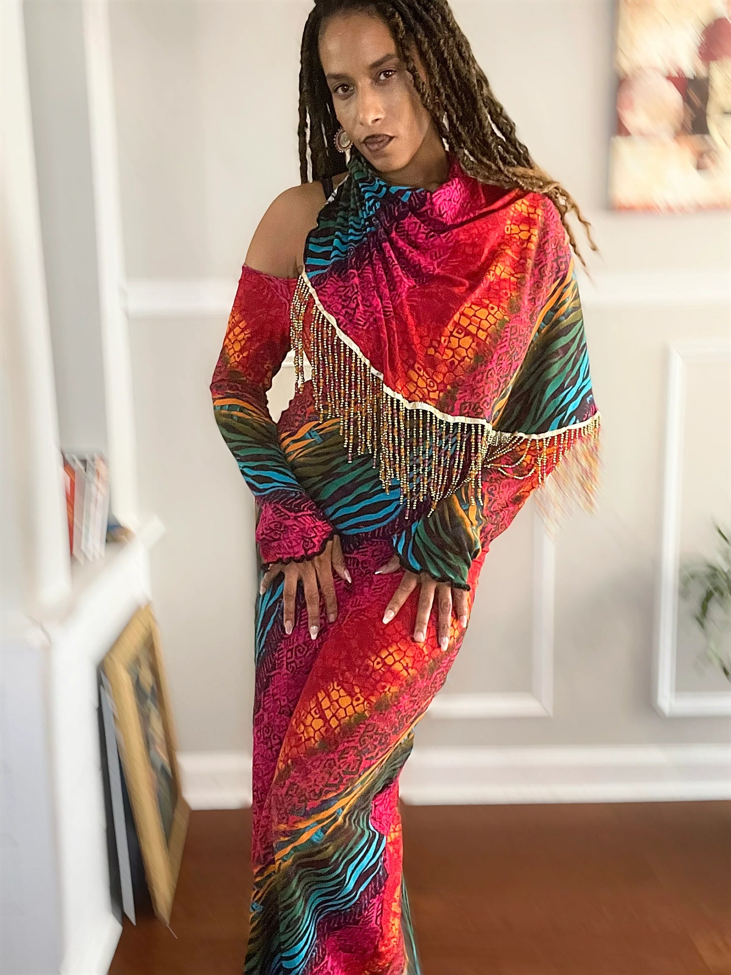 Mystic Waters Dress & Shawl