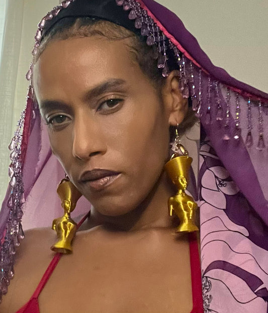 Golden Nubian Oasis Earrings