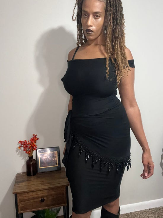 Black Ancient Shawl & Dress