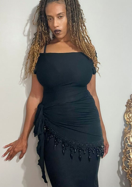 Black Ancient Shawl & Dress