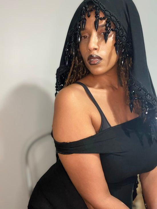 Black Ancient Shawl & Dress