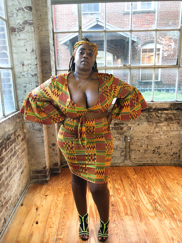 Nzinga 2 Piece - kente