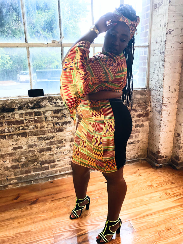 Nzinga 2 Piece - kente